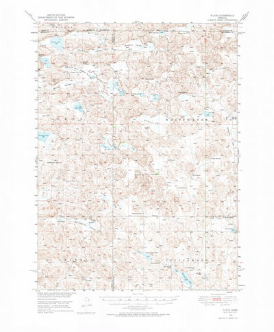 United States Geological Survey Flats, NE (1949, 62500-Scale) digital map