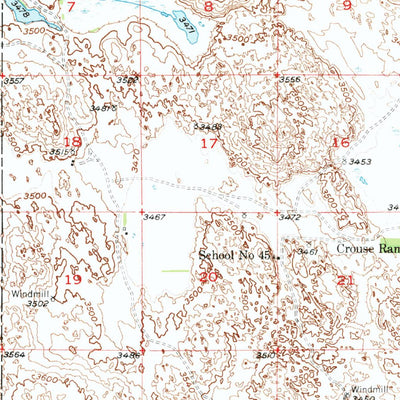 United States Geological Survey Flats, NE (1949, 62500-Scale) digital map