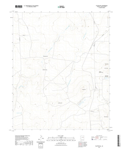 United States Geological Survey Flattop Hill, AZ (2021, 24000-Scale) digital map