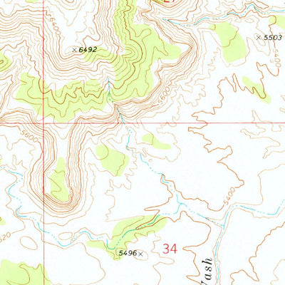 United States Geological Survey Flattop Mountain, UT (1969, 24000-Scale) digital map