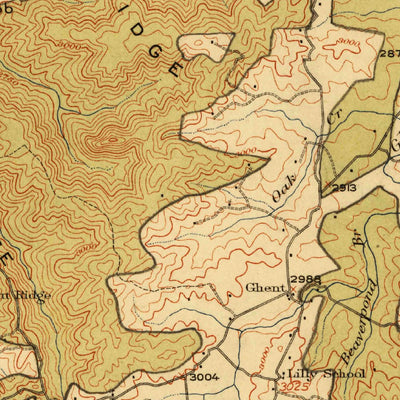 United States Geological Survey Flattop, WV (1914, 62500-Scale) digital map