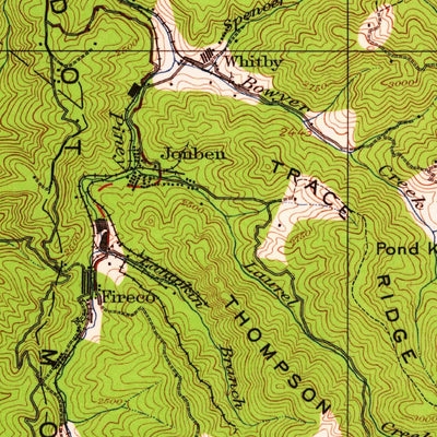 United States Geological Survey Flattop, WV (1929, 62500-Scale) digital map