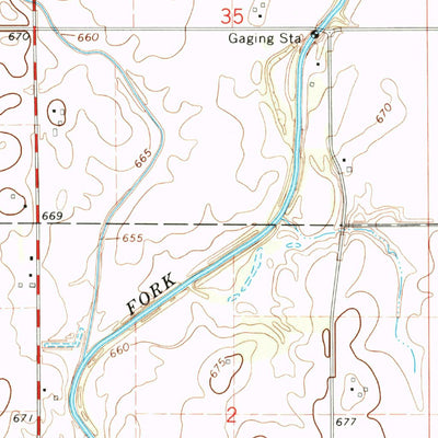 United States Geological Survey Flatville, IL (1968, 24000-Scale) digital map