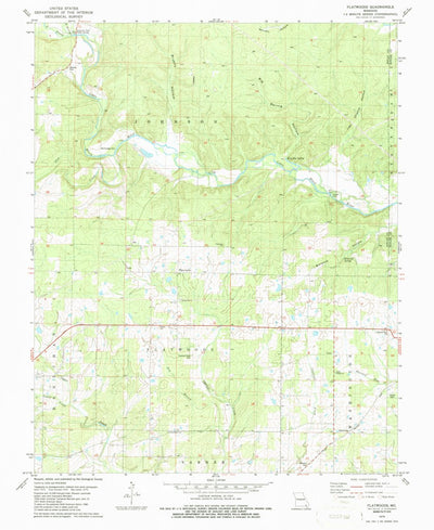 United States Geological Survey Flatwoods, MO (1979, 24000-Scale) digital map