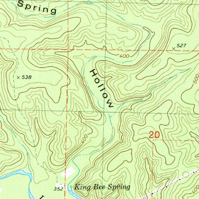 United States Geological Survey Flatwoods, MO (1979, 24000-Scale) digital map
