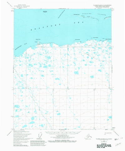 United States Geological Survey Flaxman Island A-5, AK (1955, 63360-Scale) digital map