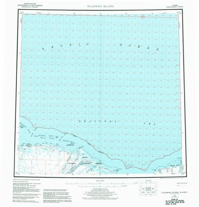 United States Geological Survey Flaxman Island, AK (1955, 250000-Scale) digital map