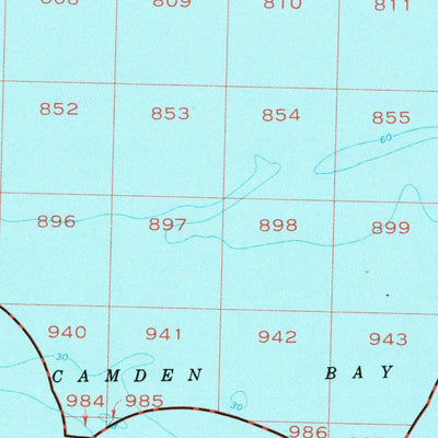 United States Geological Survey Flaxman Island, AK (1955, 250000-Scale) digital map