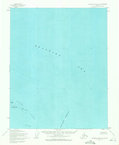 United States Geological Survey Flaxman Island B-5, AK (1955, 63360-Scale) digital map