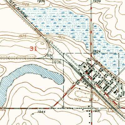 United States Geological Survey Flaxton, ND (1947, 24000-Scale) digital map