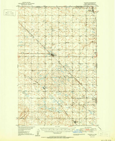 United States Geological Survey Flaxton, ND (1950, 62500-Scale) digital map