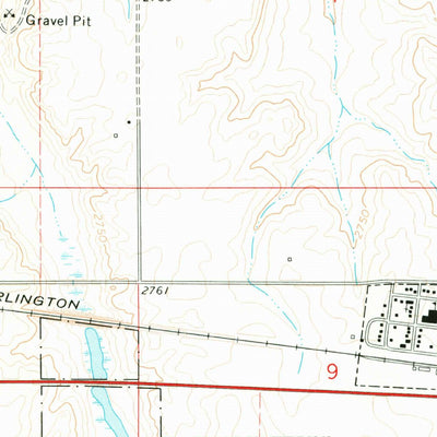 United States Geological Survey Flaxville, MT (1973, 24000-Scale) digital map