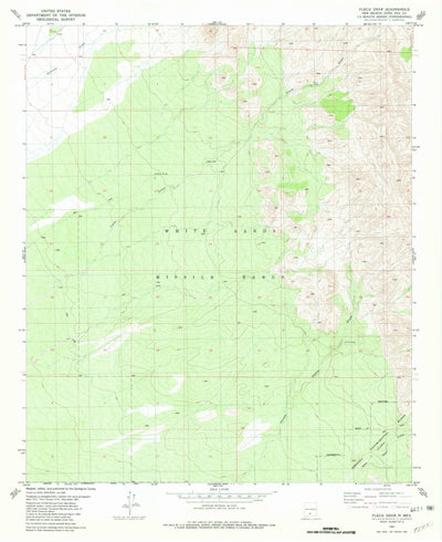 United States Geological Survey Fleck Draw, NM (1981, 24000-Scale) digital map