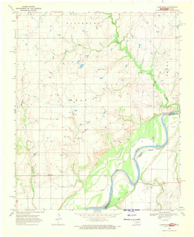 United States Geological Survey Fleetwood, OK-TX (1968, 24000-Scale) digital map