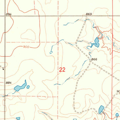 United States Geological Survey Fleetwood, OK-TX (1968, 24000-Scale) digital map