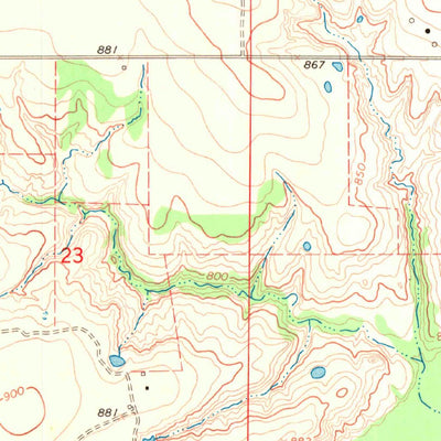United States Geological Survey Fleetwood, OK-TX (1968, 24000-Scale) digital map