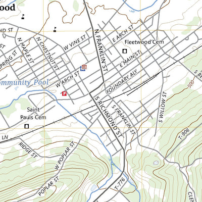 United States Geological Survey Fleetwood, PA (2023, 24000-Scale) digital map