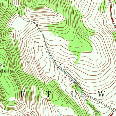 United States Geological Survey Fleischmanns, NY (1945, 24000-Scale) digital map
