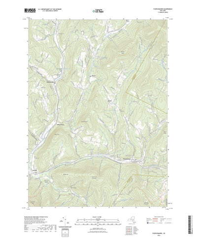 United States Geological Survey Fleischmanns, NY (2023, 24000-Scale) digital map