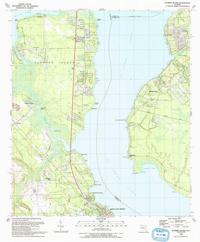 United States Geological Survey Fleming Island, FL (1992, 24000-Scale) digital map