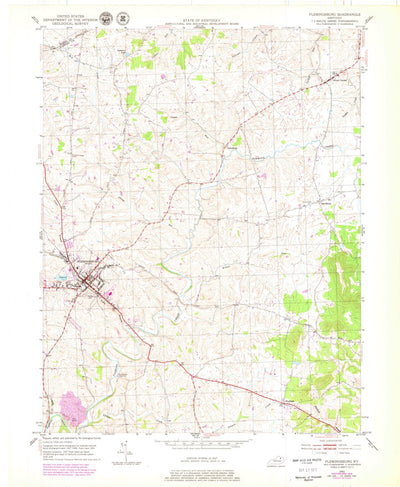 United States Geological Survey Flemingsburg, KY (1951, 24000-Scale) digital map