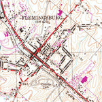 United States Geological Survey Flemingsburg, KY (1951, 24000-Scale) digital map