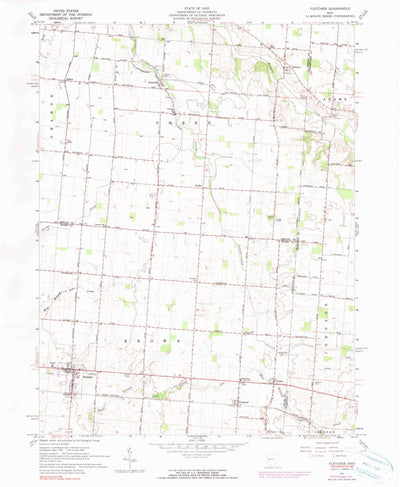 United States Geological Survey Fletcher, OH (1961, 24000-Scale) digital map
