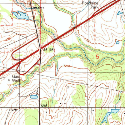 United States Geological Survey Fletcher, OK (1991, 24000-Scale) digital map