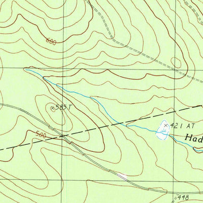 United States Geological Survey Fletcher Peak, ME (1990, 24000-Scale) digital map