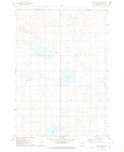 United States Geological Survey Flight Lake, SD (1974, 24000-Scale) digital map