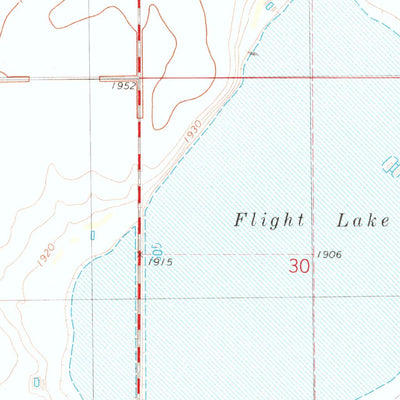 United States Geological Survey Flight Lake, SD (1974, 24000-Scale) digital map