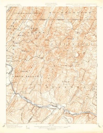 United States Geological Survey Flinstone, MD-WV-PA (1899, 62500-Scale) digital map