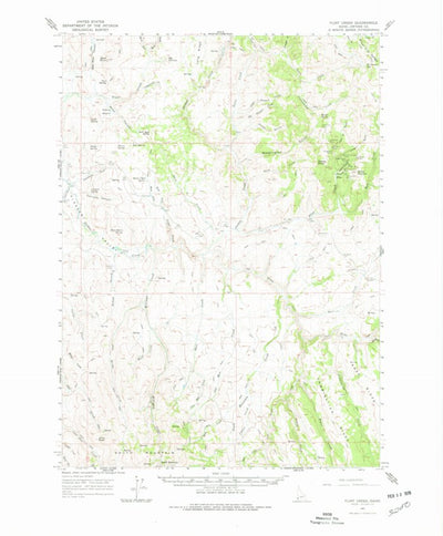 United States Geological Survey Flint Creek, ID (1965, 62500-Scale) digital map