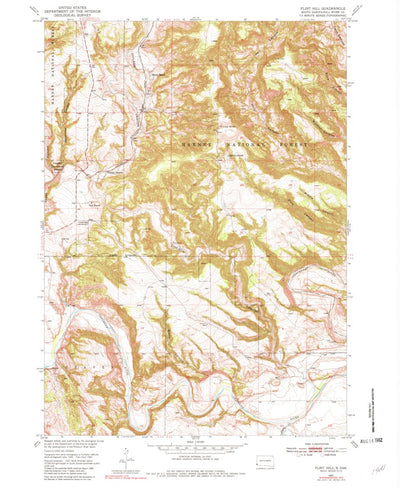 United States Geological Survey Flint Hill, SD (1950, 24000-Scale) digital map