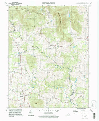 United States Geological Survey Flint Hill, VA (1994, 24000-Scale) digital map