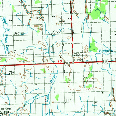 United States Geological Survey Flint, MI (1954, 250000-Scale) digital map