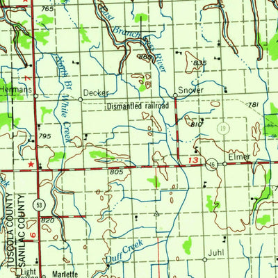 United States Geological Survey Flint, MI (1958, 250000-Scale) digital map