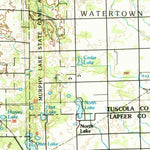 United States Geological Survey Flint, MI (1990, 100000-Scale) digital map