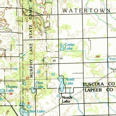 United States Geological Survey Flint, MI (1990, 100000-Scale) digital map