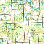 United States Geological Survey Flint, MI (1990, 100000-Scale) digital map