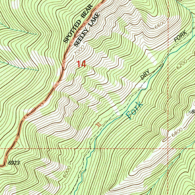 United States Geological Survey Flint Mountain, MT (1999, 24000-Scale) digital map