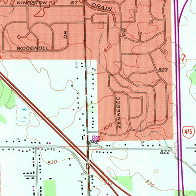 United States Geological Survey Flint South, MI (1969, 24000-Scale) digital map
