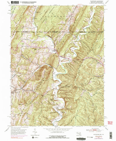 United States Geological Survey Flintstone, MD-PA (1950, 24000-Scale) digital map
