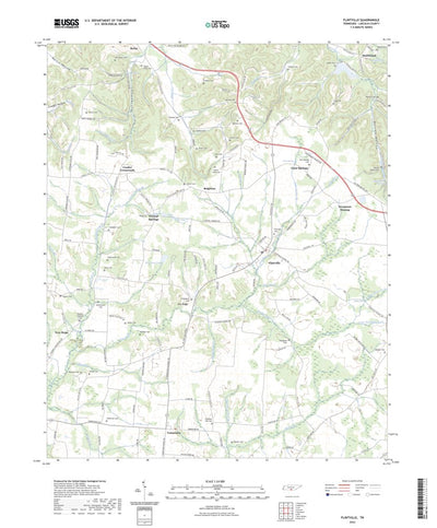 United States Geological Survey Flintville, TN (2022, 24000-Scale) digital map