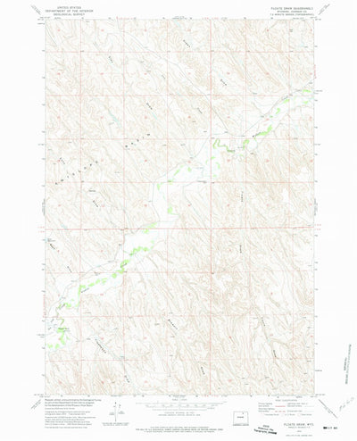 United States Geological Survey Floate Draw, WY (1972, 24000-Scale) digital map