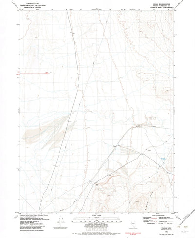 United States Geological Survey Floka, NV (1982, 24000-Scale) digital map