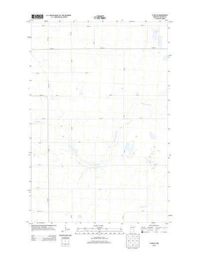 United States Geological Survey Flom SE, MN (2013, 24000-Scale) digital map