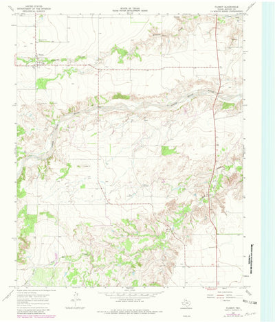 United States Geological Survey Flomot, TX (1967, 24000-Scale) digital map