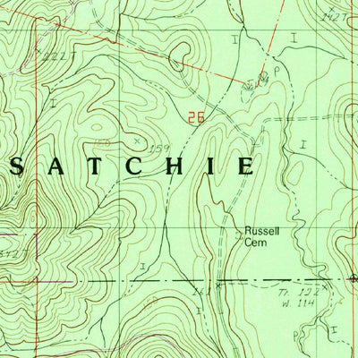 United States Geological Survey Flora, LA (1983, 24000-Scale) digital map