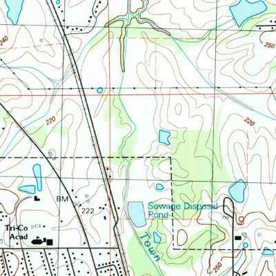 United States Geological Survey Flora, MS (1988, 24000-Scale) digital map
